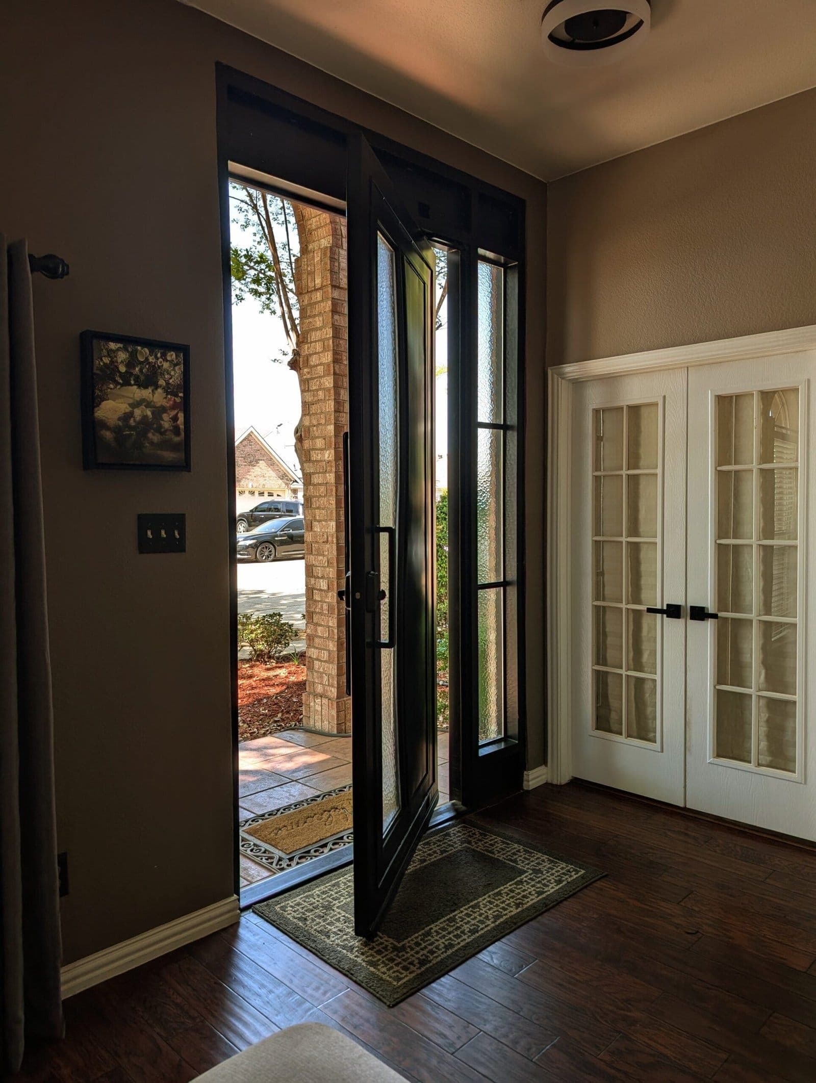 Custom wrought iron door fabrication, additional view