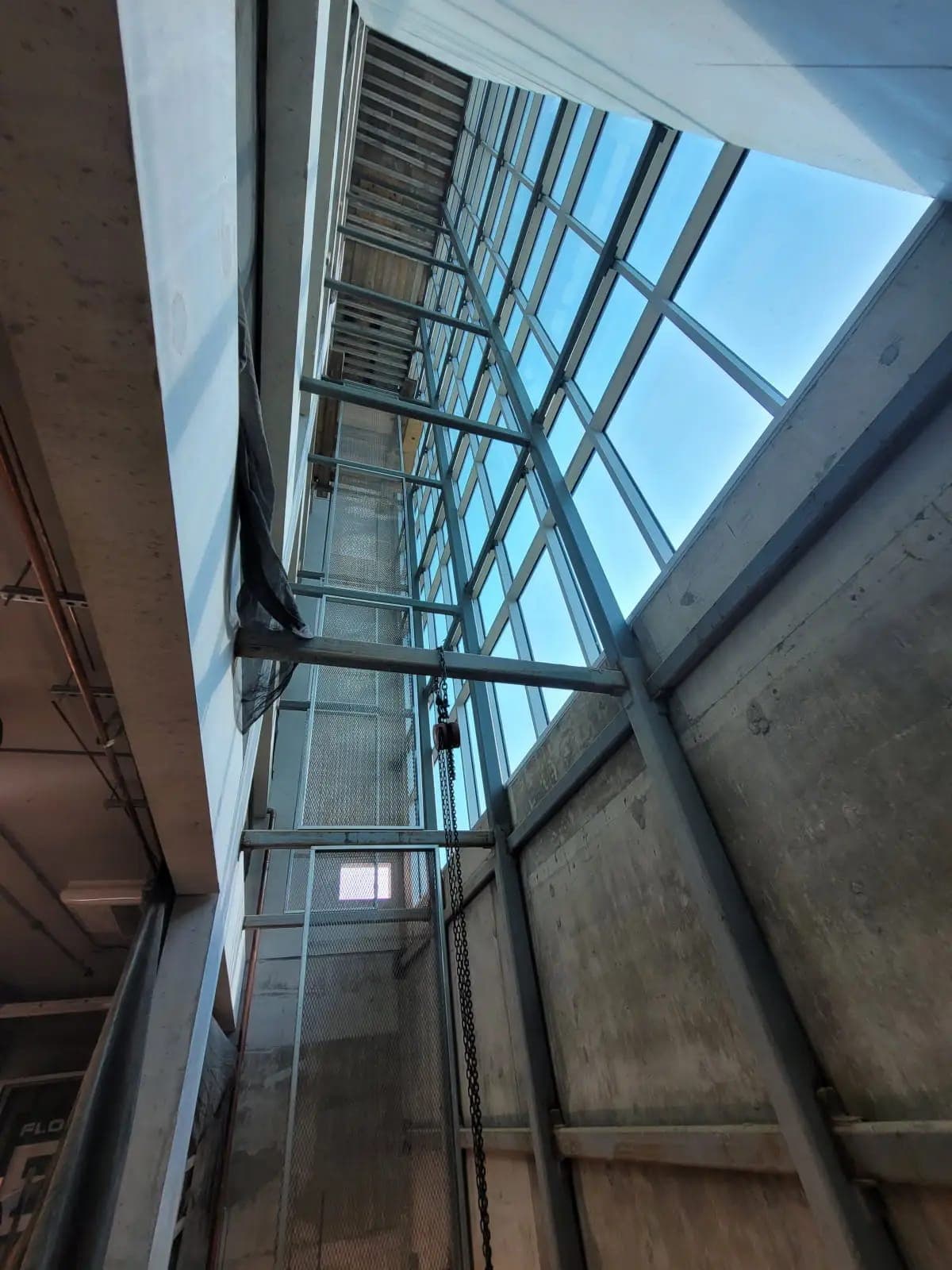 Welding and metal fabrication project, on-site photo