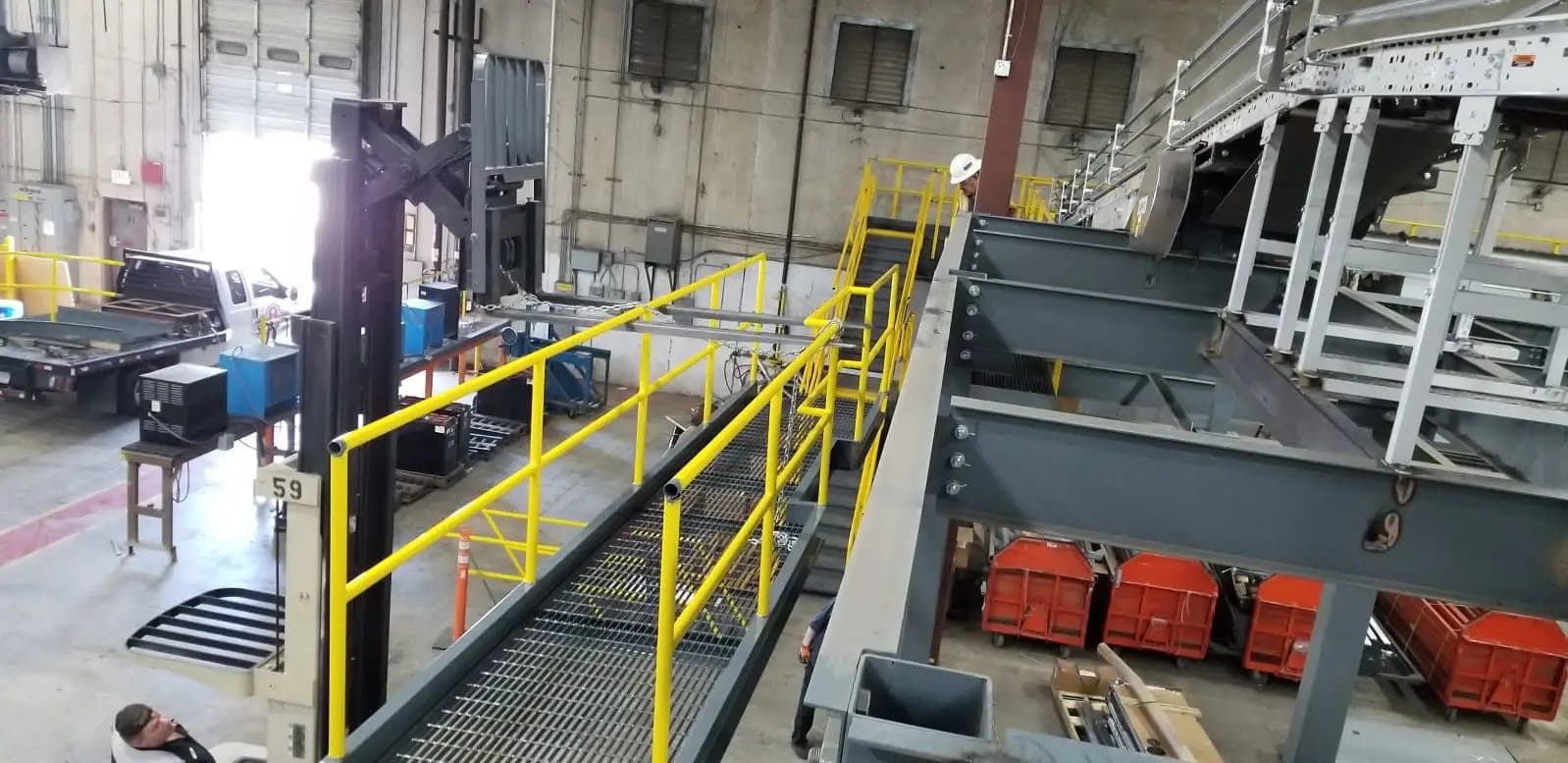 Welding and metal fabrication project, on-site photo