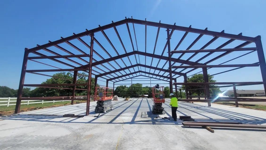 Welding and metal fabrication project, on-site photo