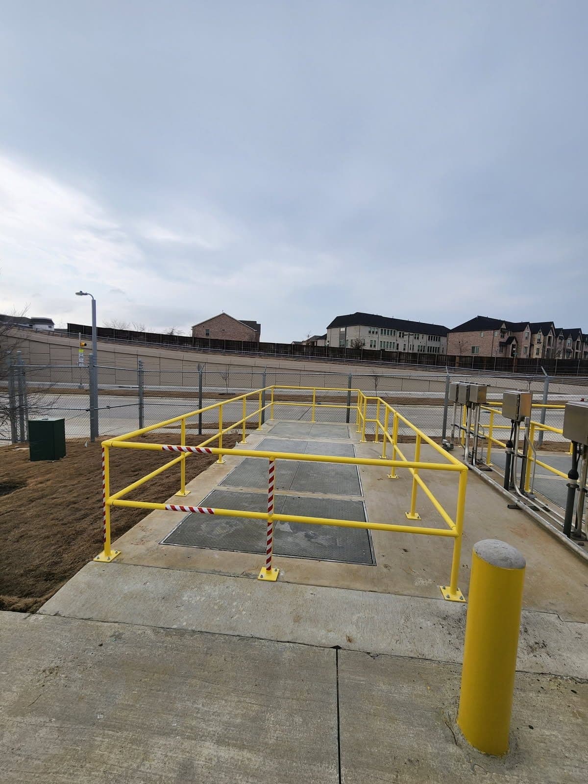 Welding and metal fabrication work, on-site progress photo
