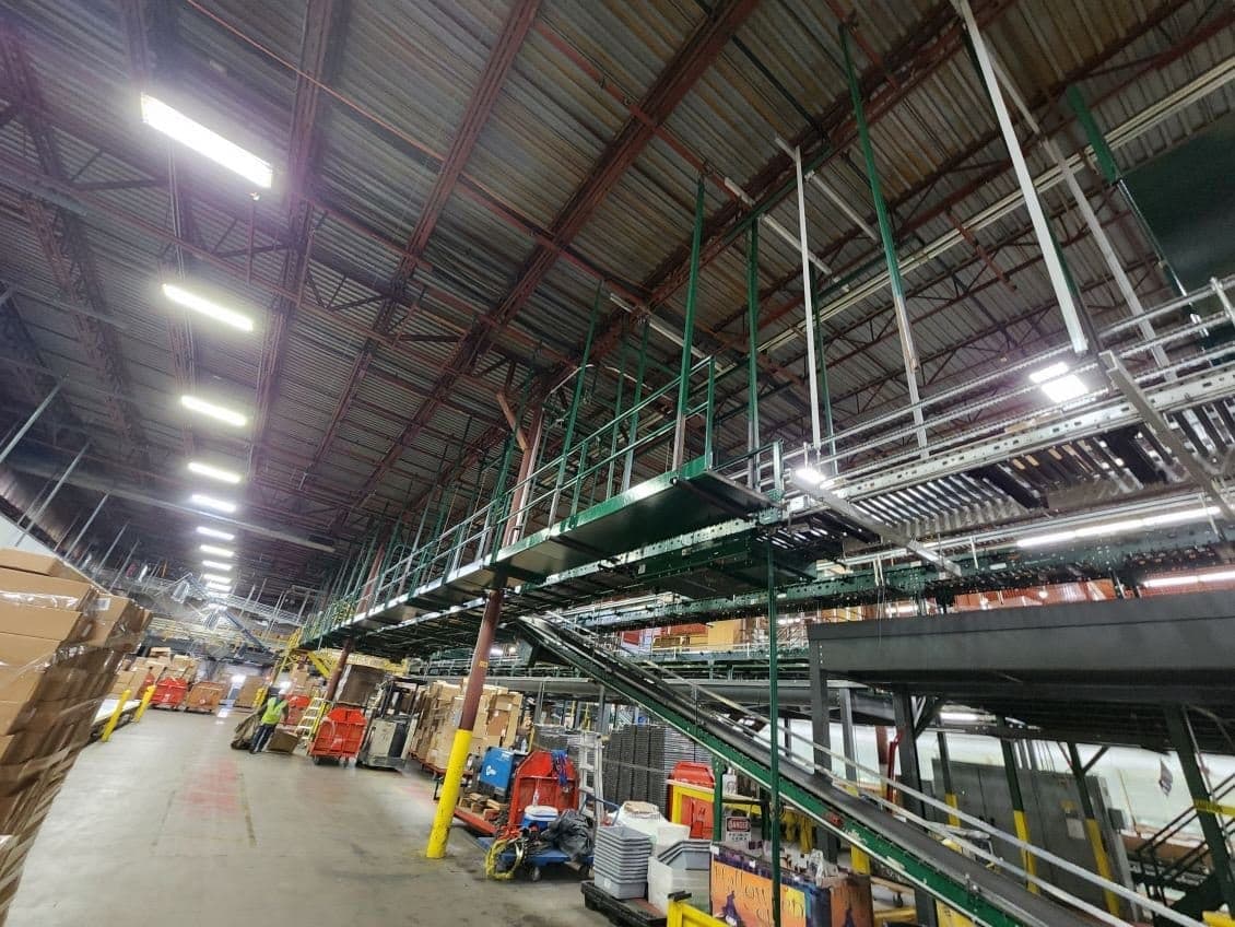 Welding and metal fabrication work, on-site progress photo