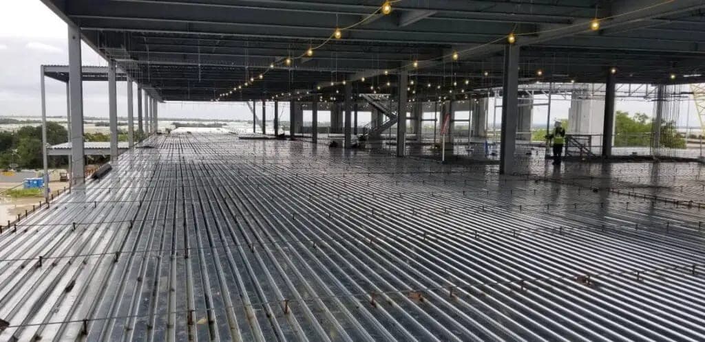 Rebar installation at the Paycom building, Grapevine, TX